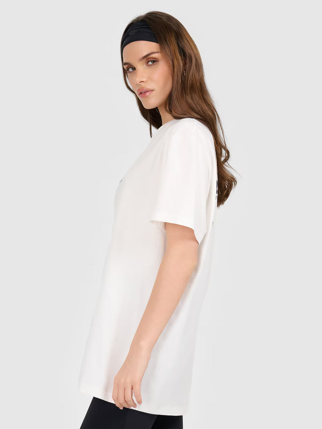 T-shirt oversize z nadrukiem damski