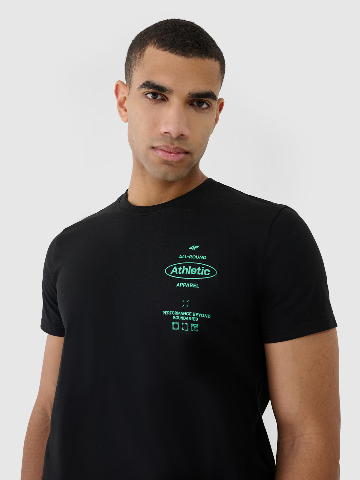 T-shirt regular z nadrukiem męski