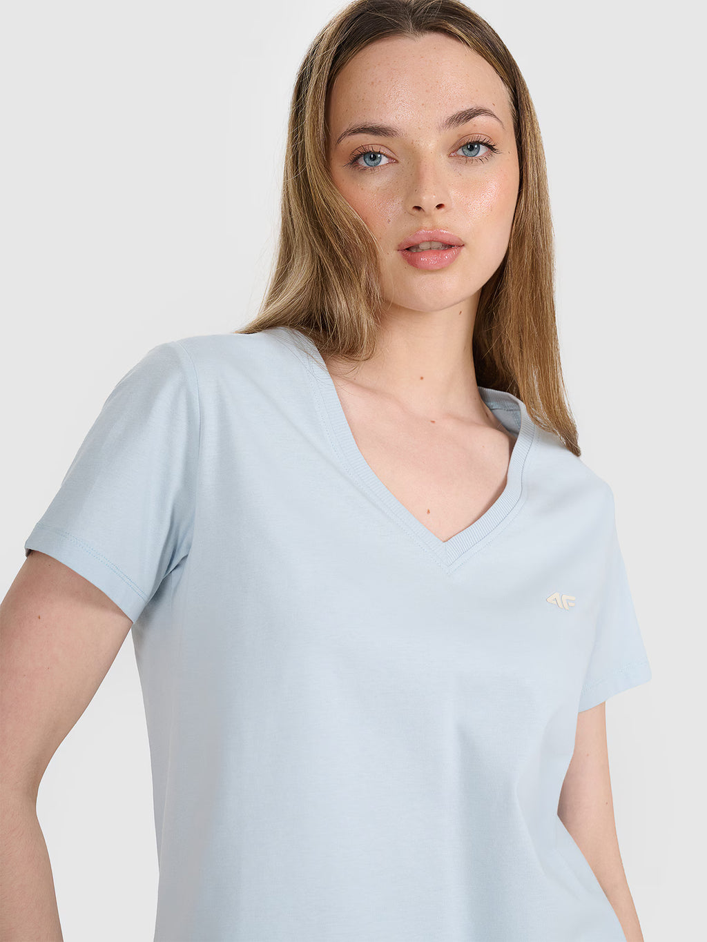 T-shirt oversize gładki damski