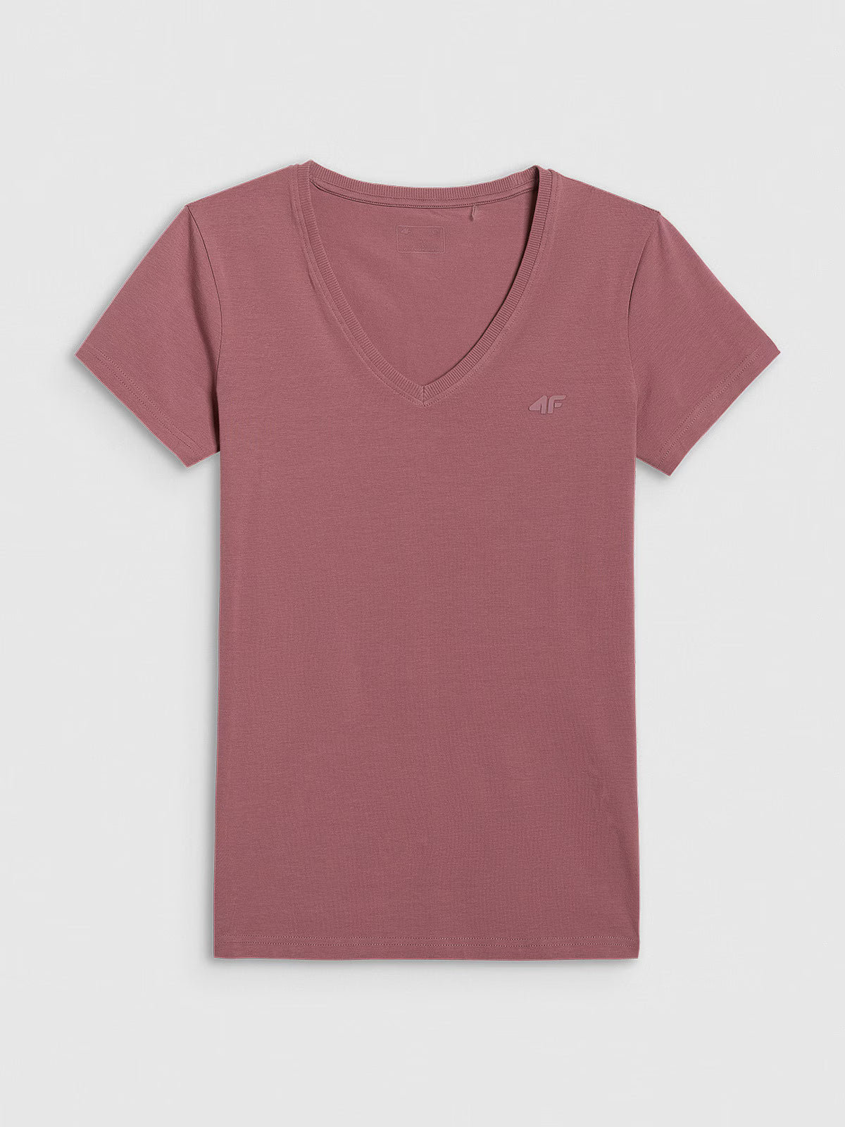 T-shirt slim gładki damski