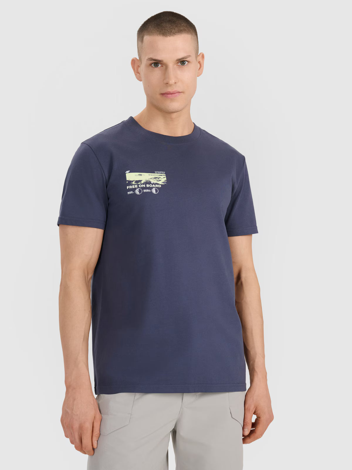 T-shirt regular z nadrukiem męski