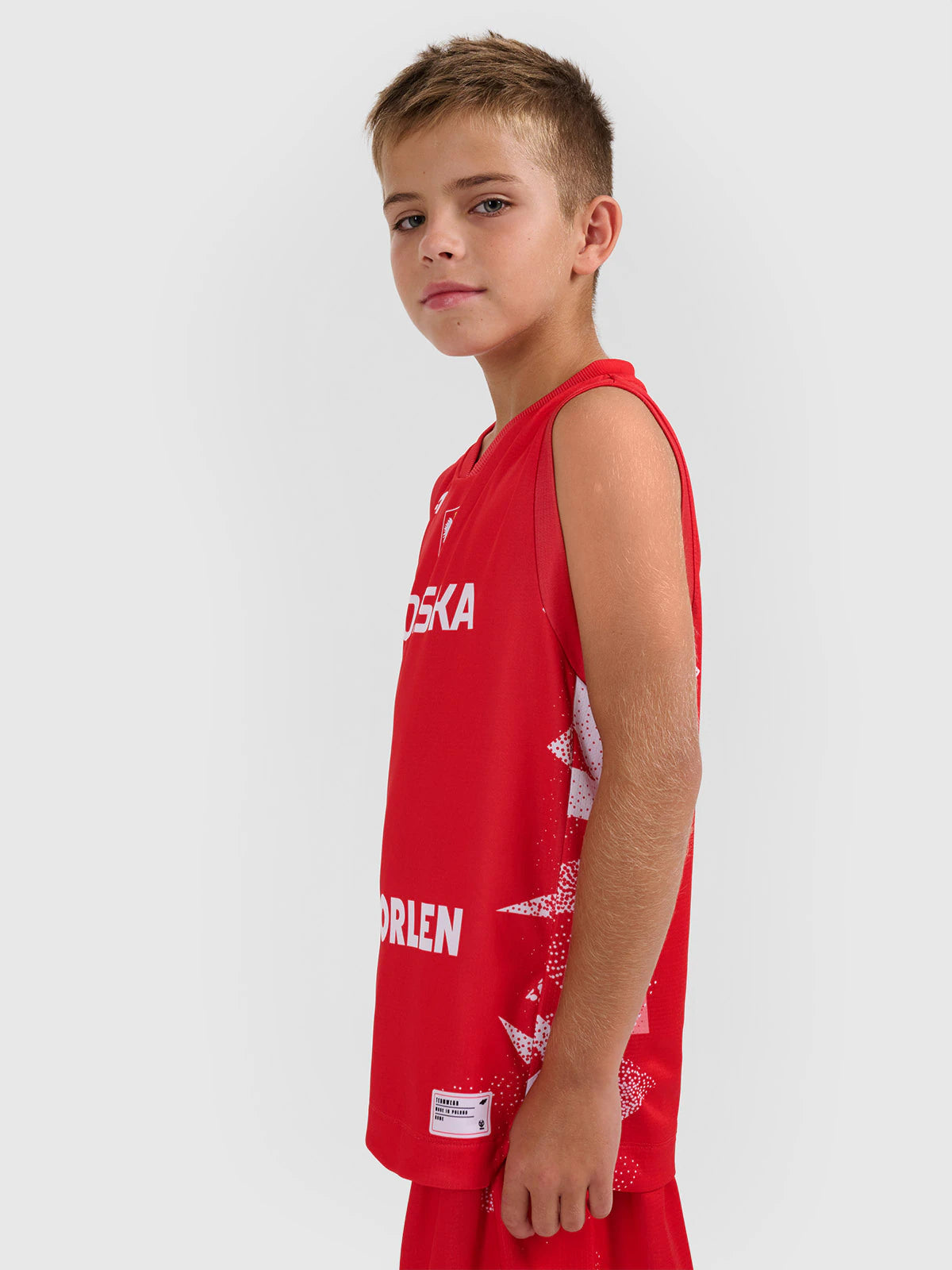 Koszulka reprezentacyjna z możliwością personalizacji dziecięca 4F x PZKOSZ