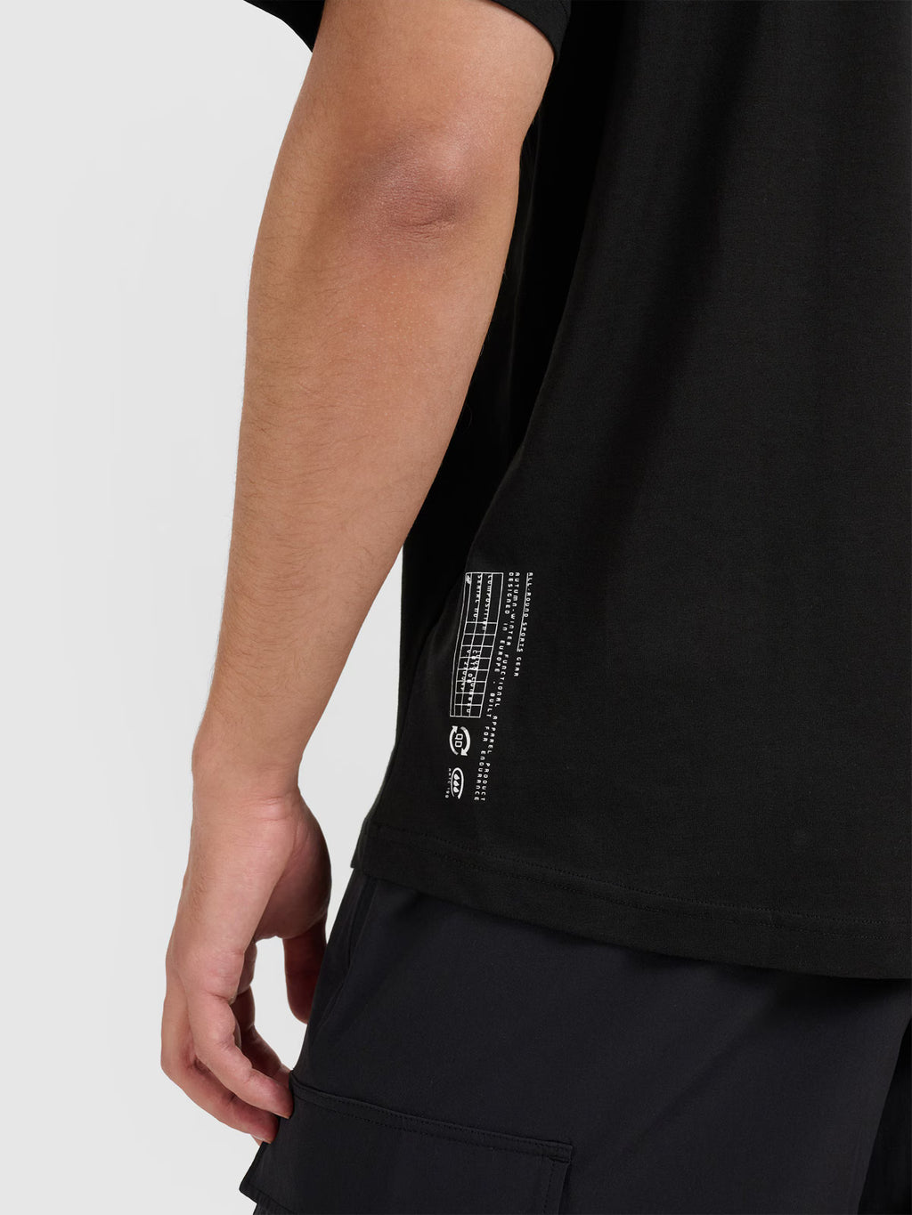 T-shirt oversize gładki męski