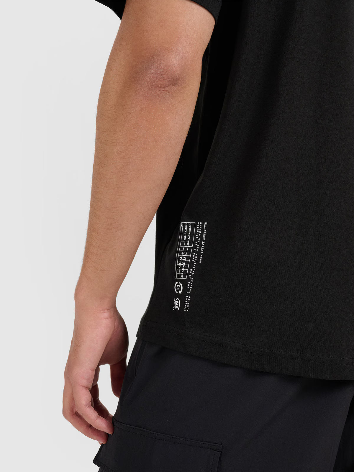 T-shirt oversize gładki męski