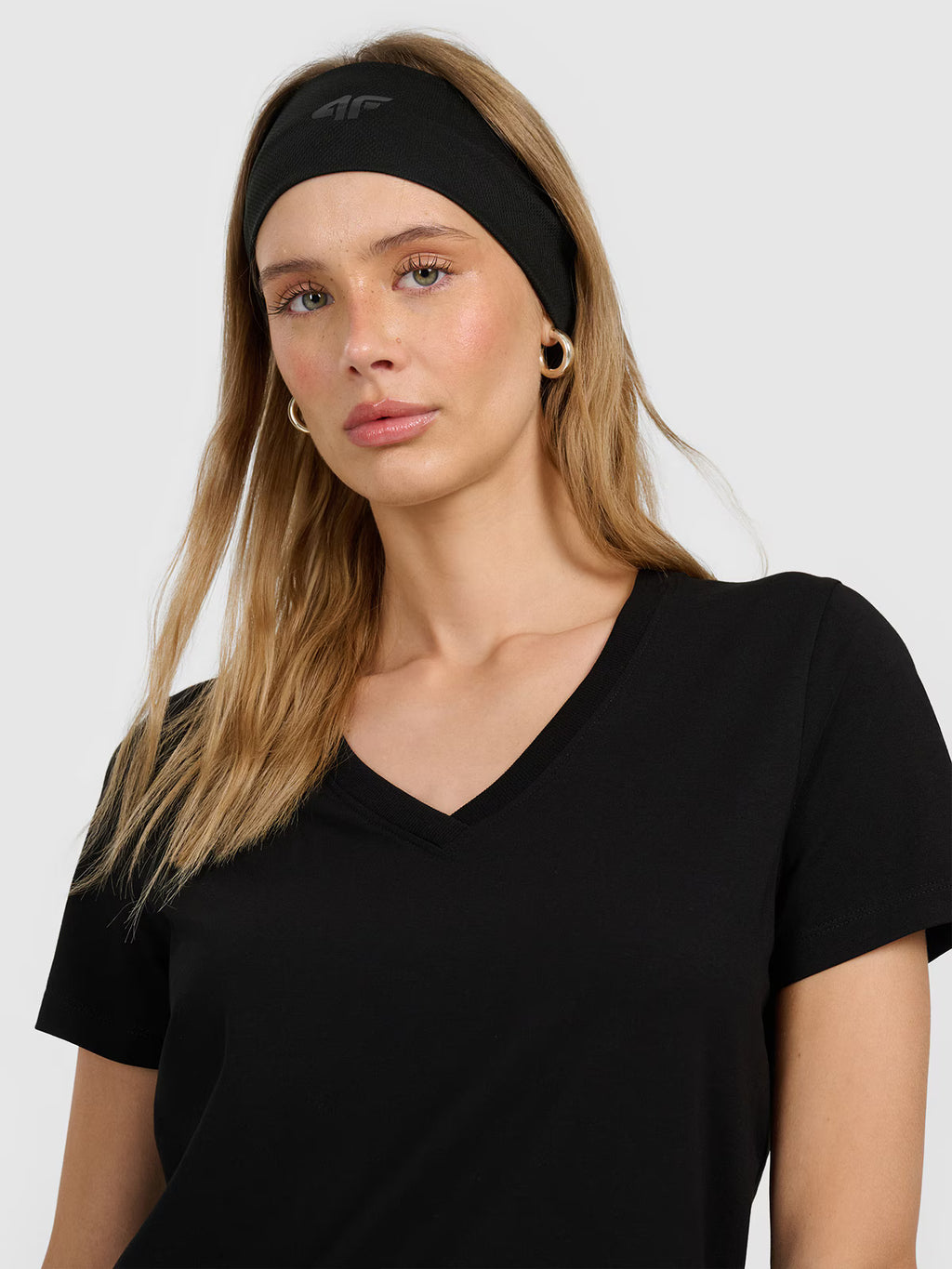 T-shirt regular gładki damski