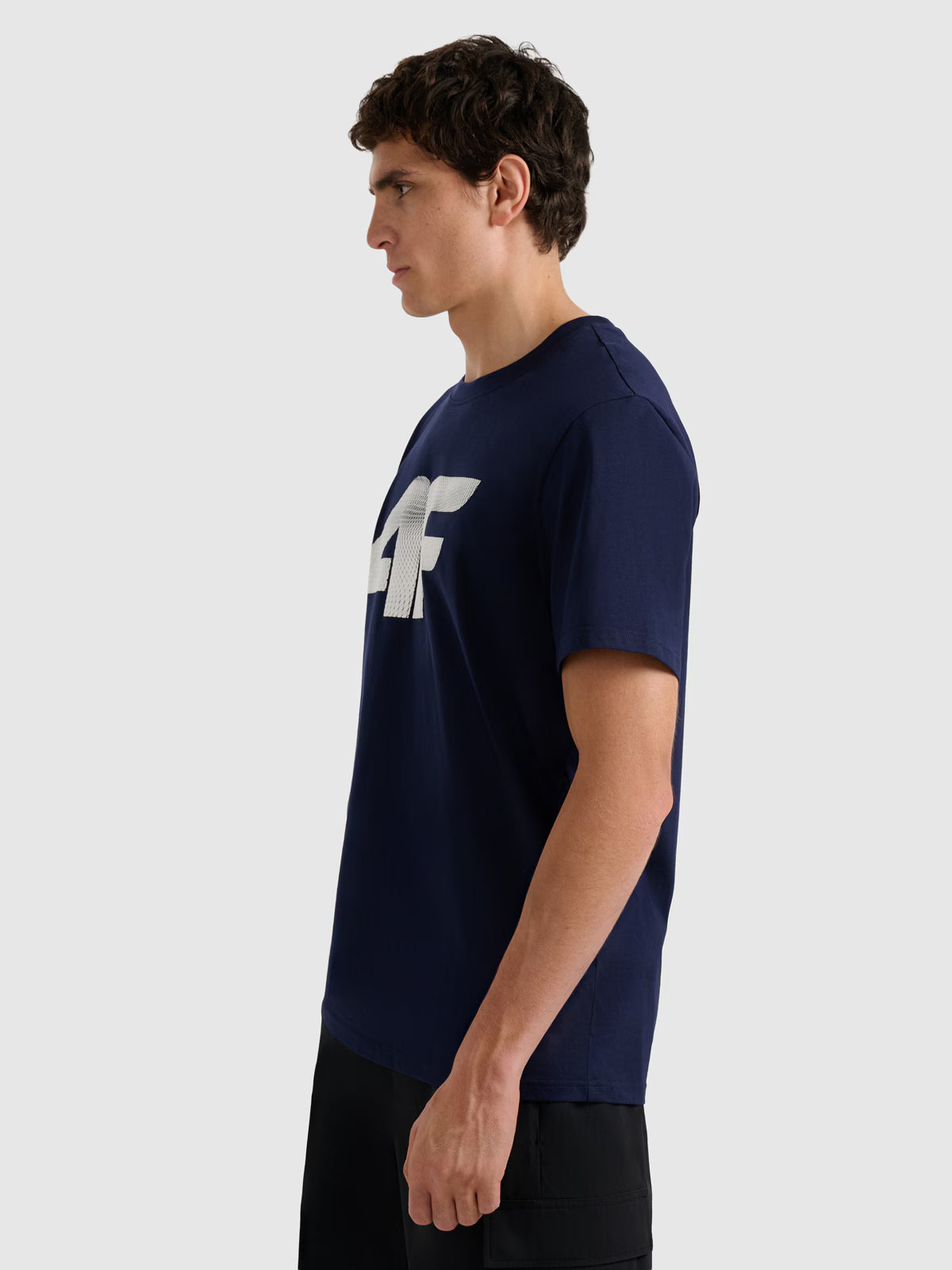 T-shirt regular z nadrukiem męski