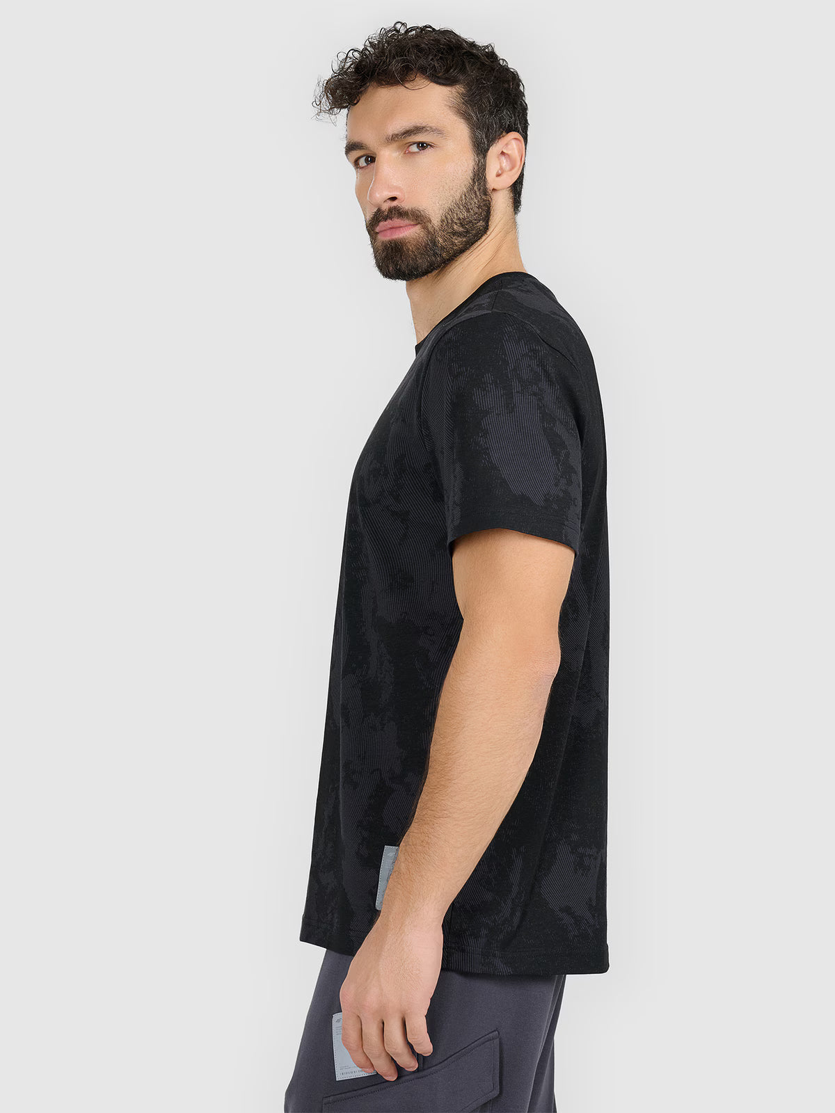 T-shirt regular z nadrukiem męski