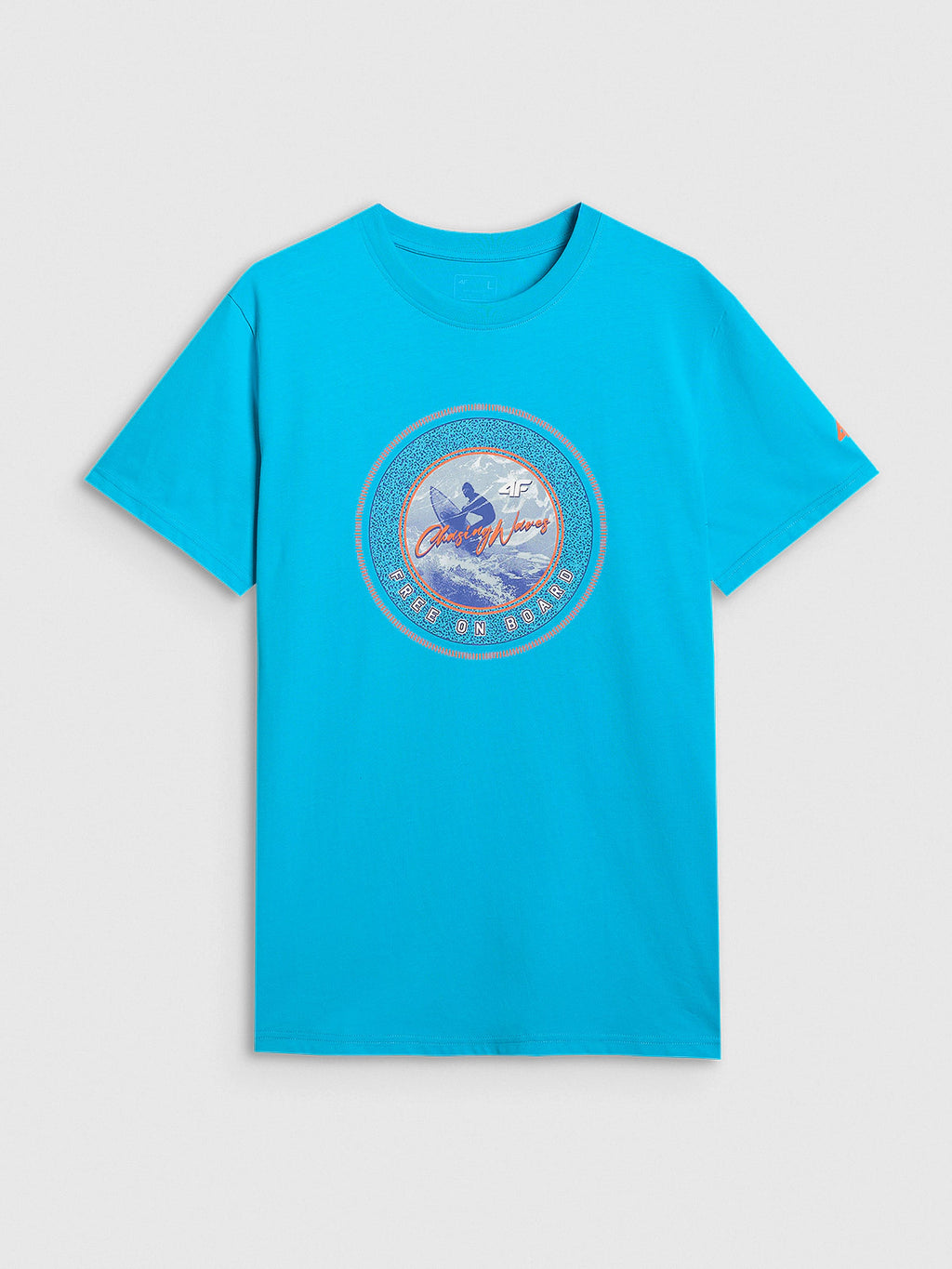 T-shirt regular z nadrukiem męski