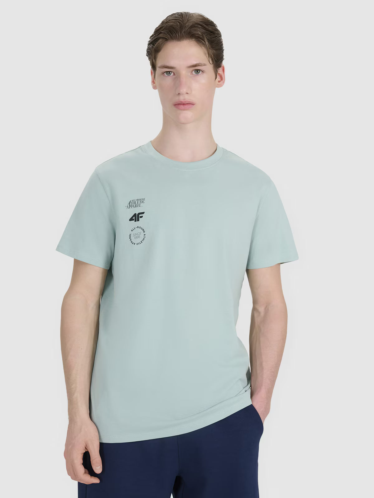 T-shirt regular z nadrukiem męski
