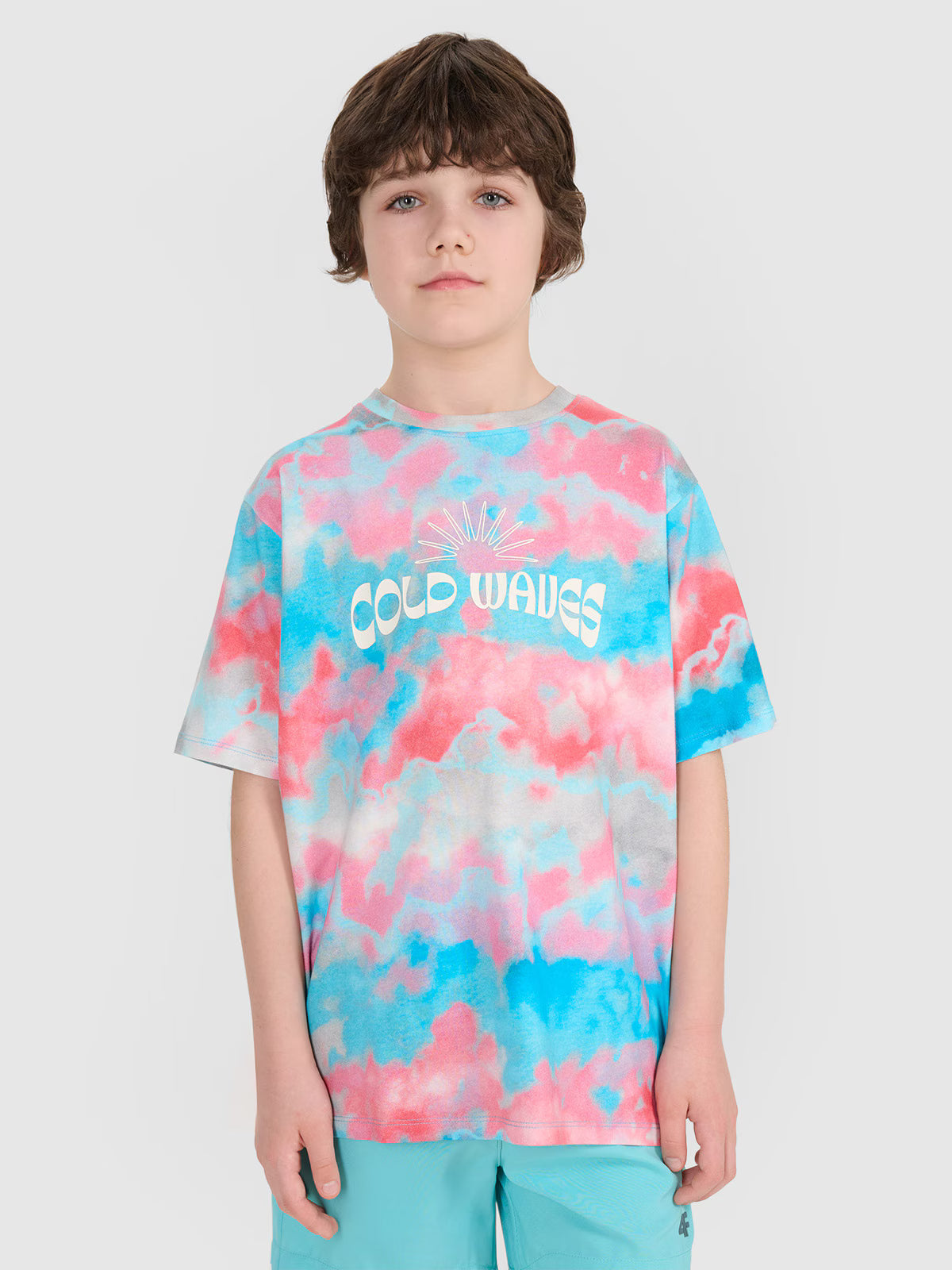 T-shirt oversize z nadrukiem chłopięcy