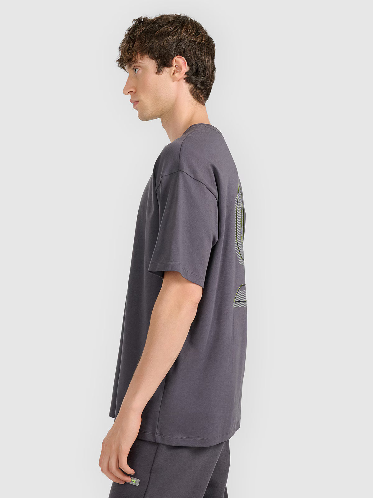 T-shirt oversize z nadrukiem męski 4F x Robert Lewandowski