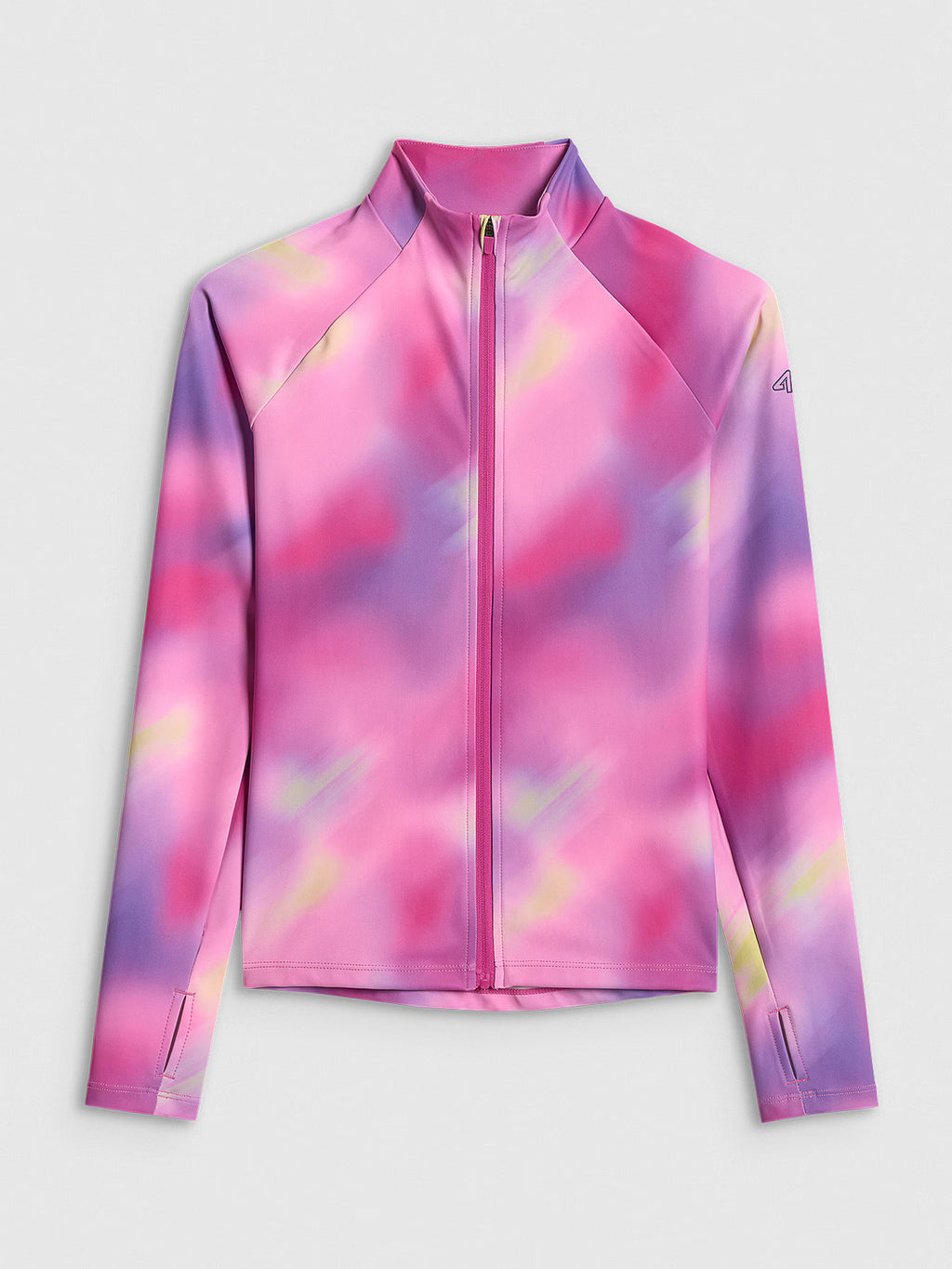 Bluza sportowa slim bez kaptura dziewczęca