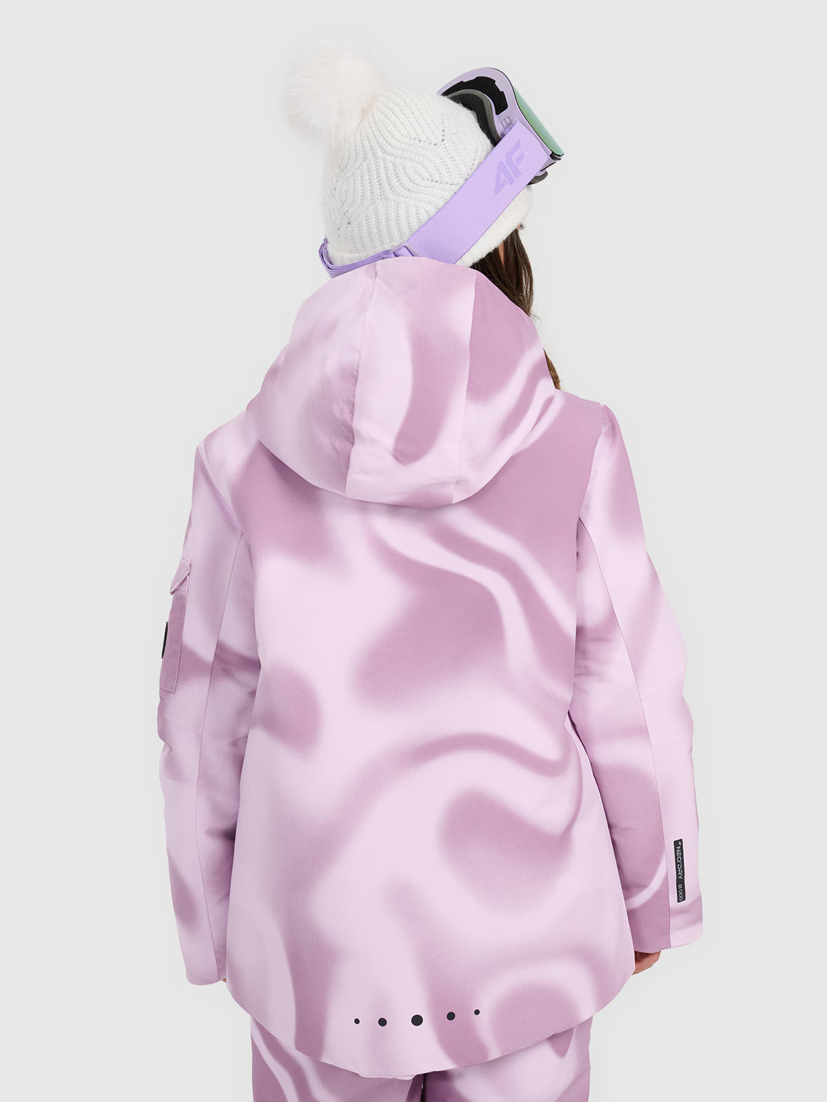 Kurtka snowboardowa membrana 8000 dziewczęca