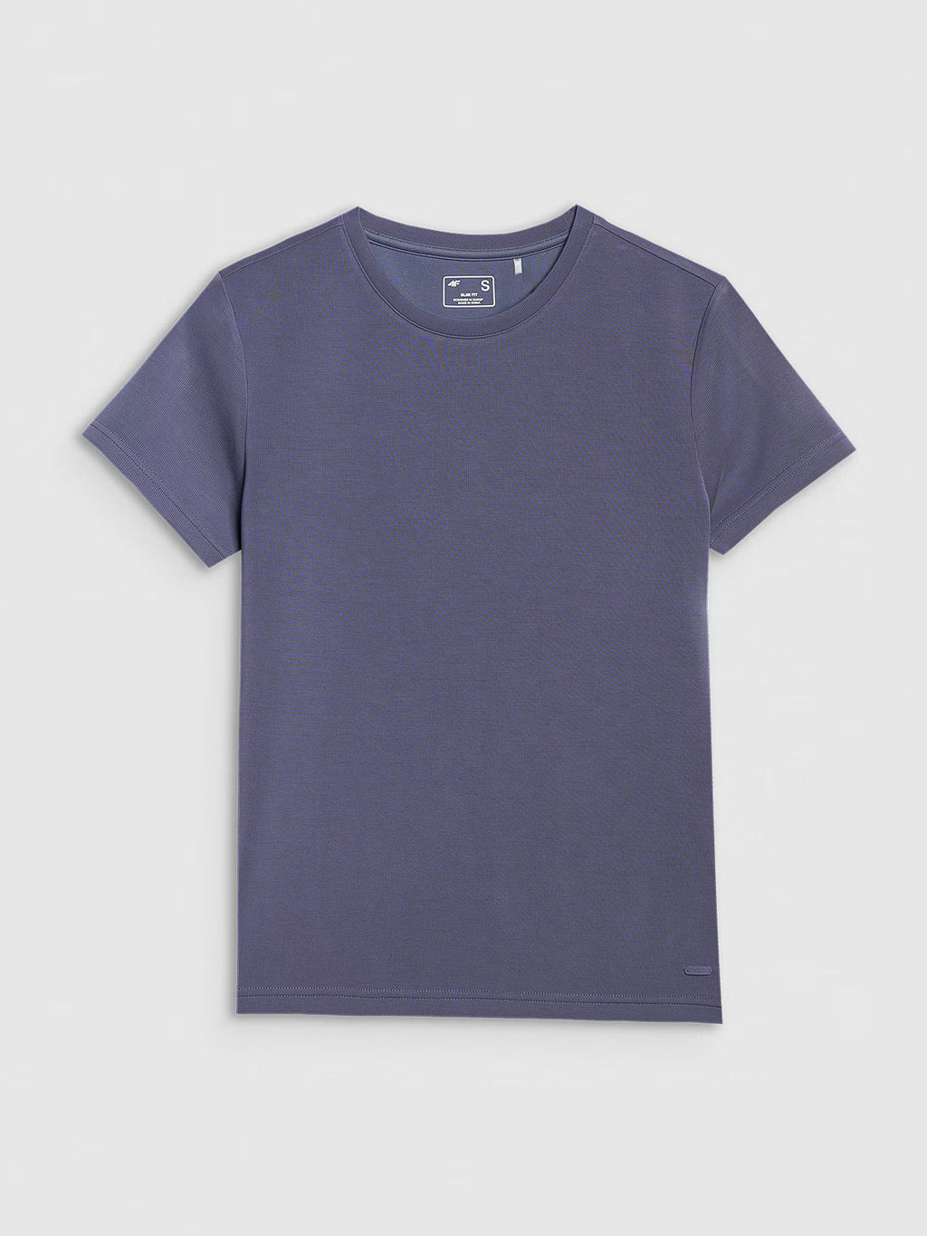 T-shirt z prążkowanej dzianiny z modalem damski