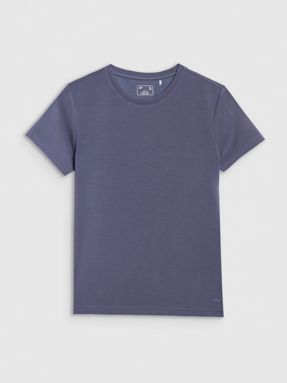 T-shirt z prążkowanej dzianiny z modalem damski