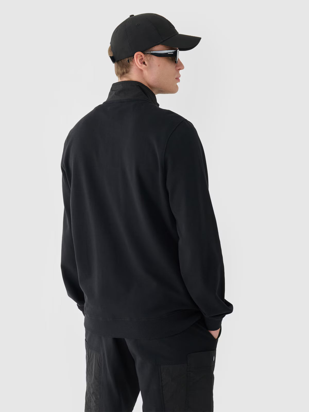 Bluza dresowa nierozpinana bez kaptura męska