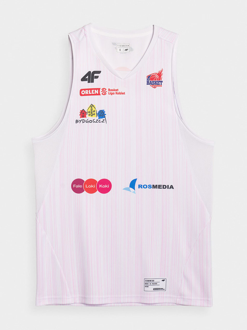 Koszulka meczowa replika wyjazdowa z sezonu 2024/25 damska 4F x KS Basket 25 Bydgoszcz