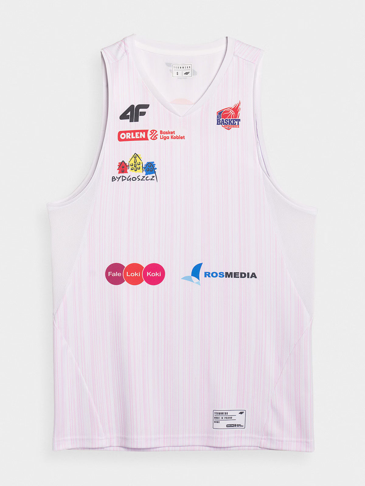 Koszulka meczowa replika wyjazdowa z sezonu 2024/25 damska 4F x KS Basket 25 Bydgoszcz