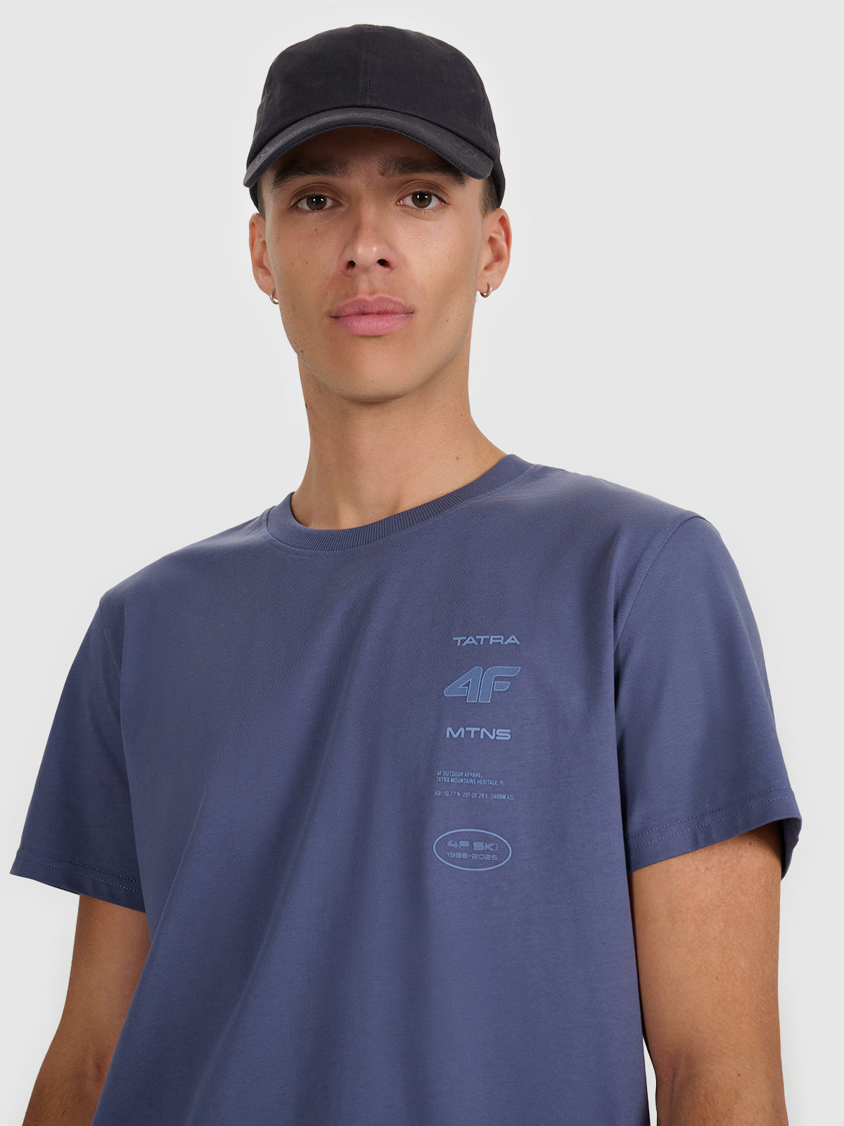 T-shirt regular z nadrukiem męski