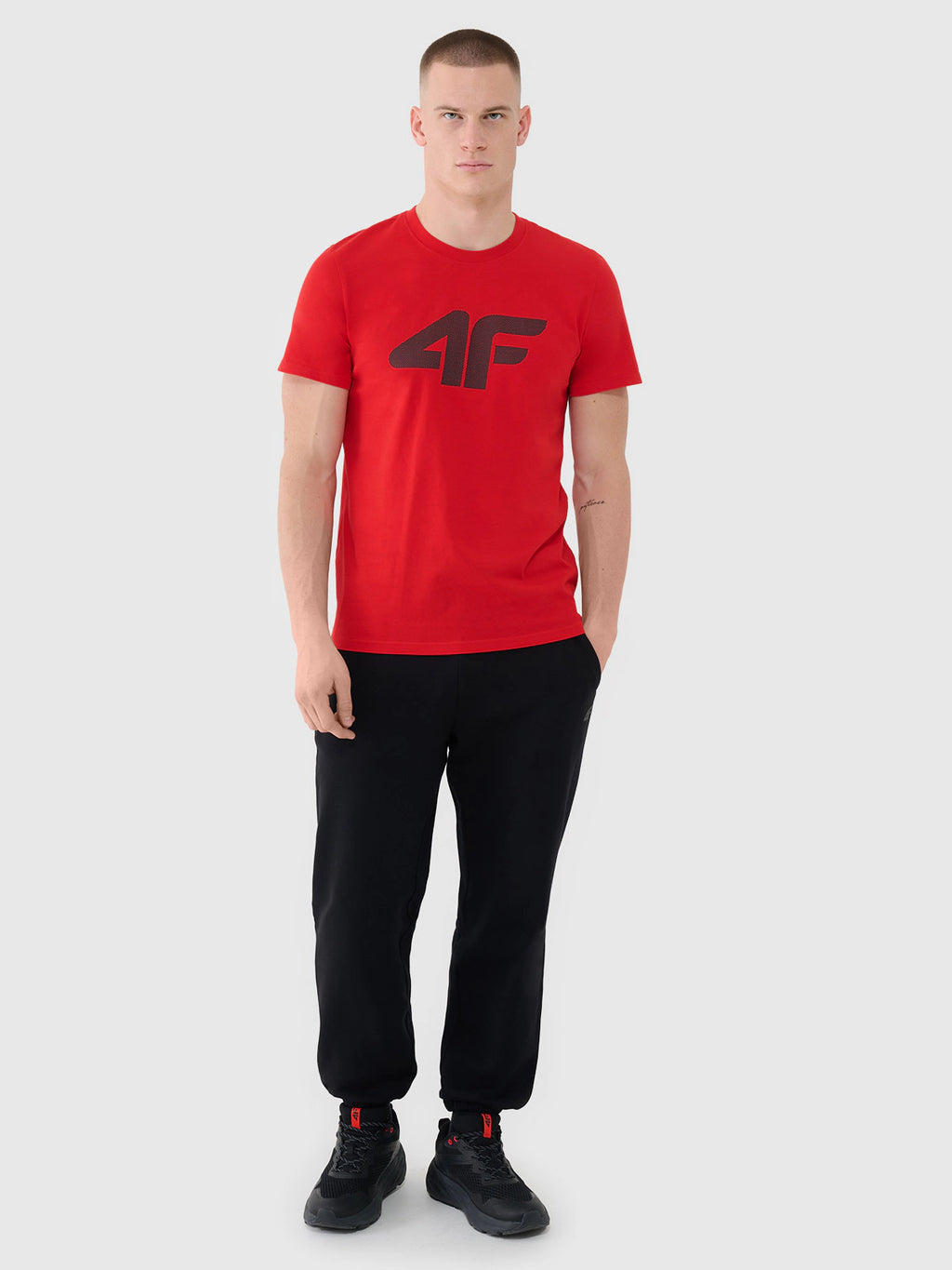 T-shirt regular z nadrukiem męski
