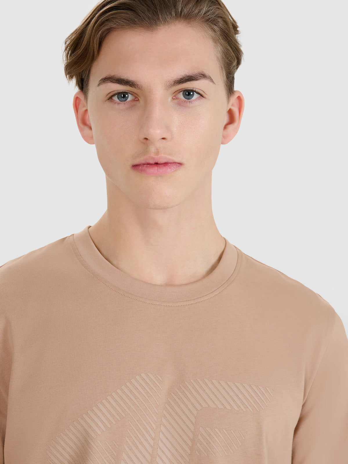 T-shirt regular z nadrukiem męski