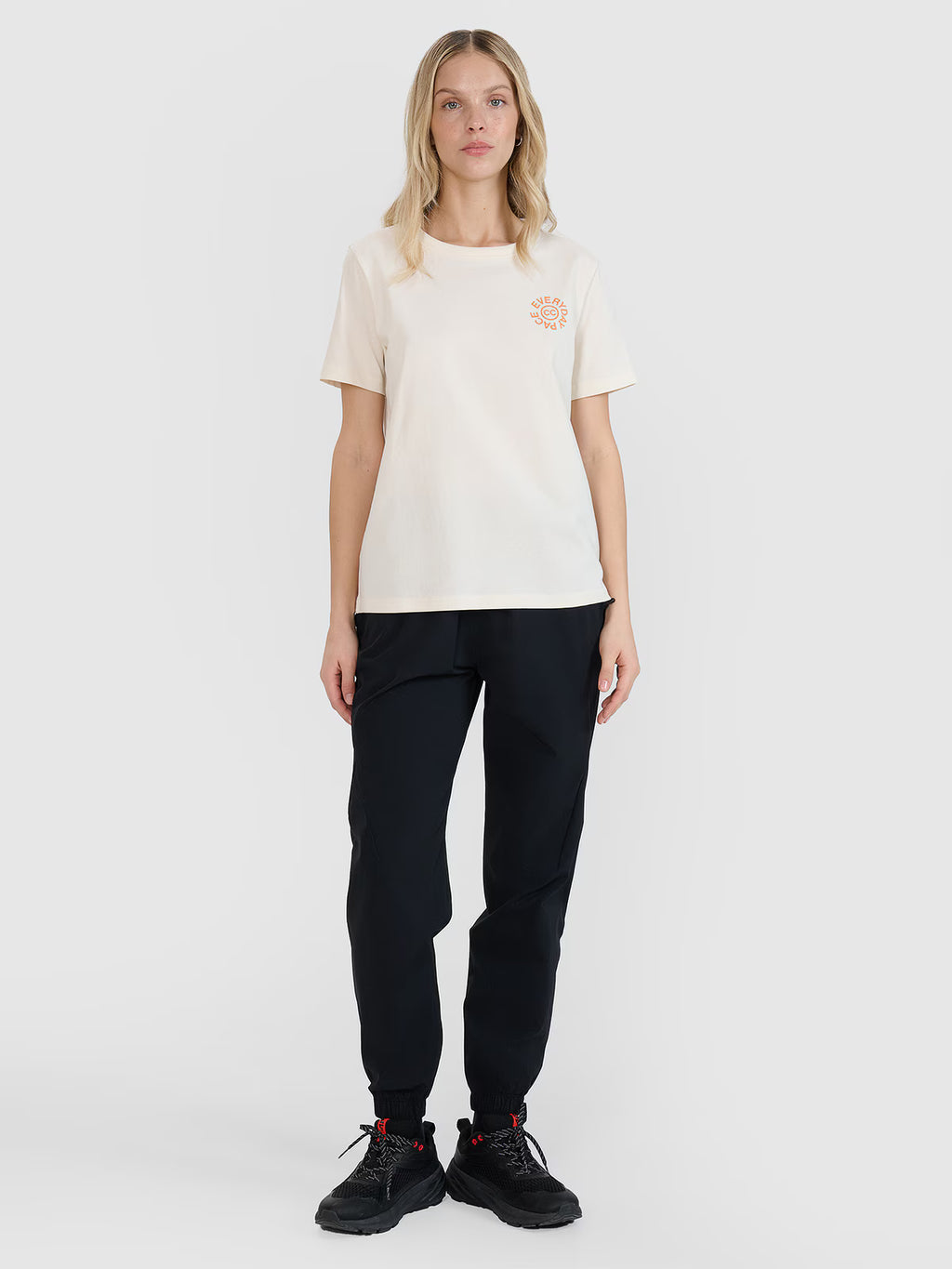 T-shirt oversize z nadrukiem damski