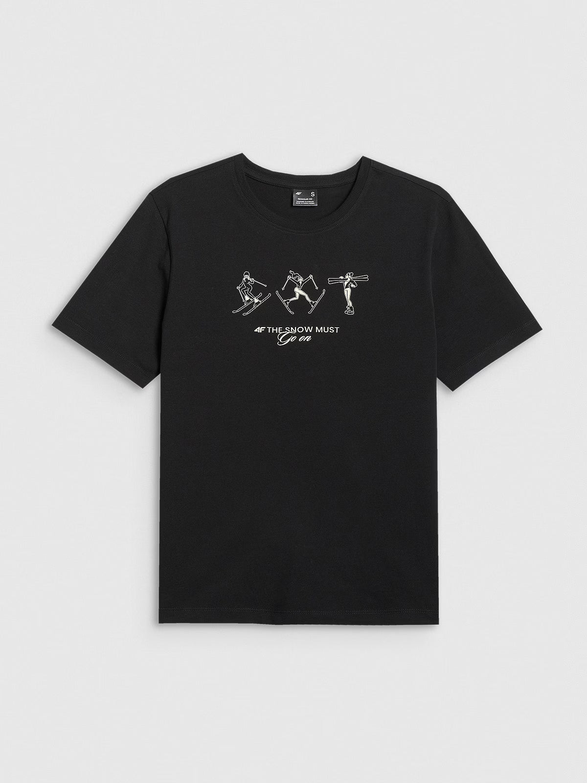 T-shirt regular z nadrukiem damski