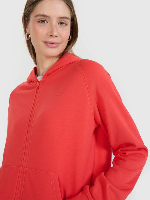 Bluza dresowa rozpinana z kapturem damska