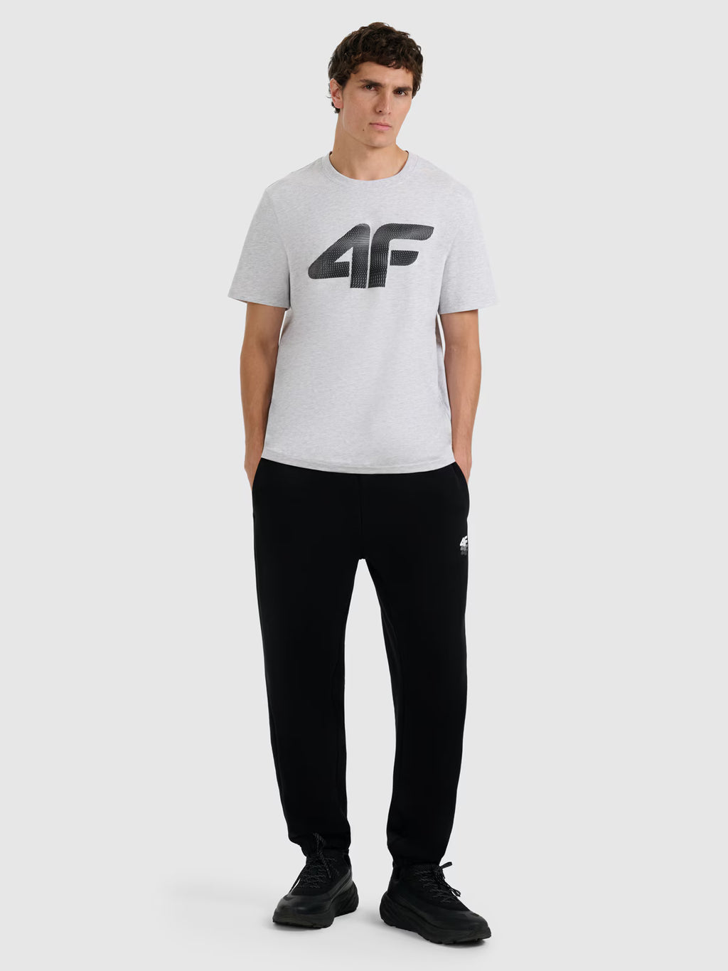 T-shirt regular z nadrukiem męski
