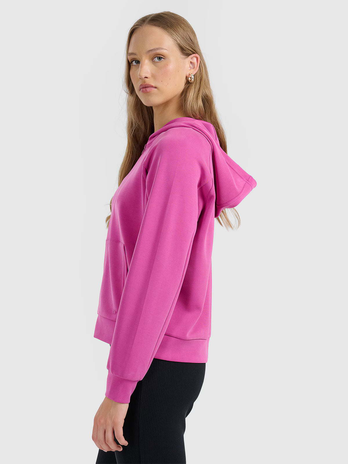 Bluza dresowa rozpinana z modalem damska