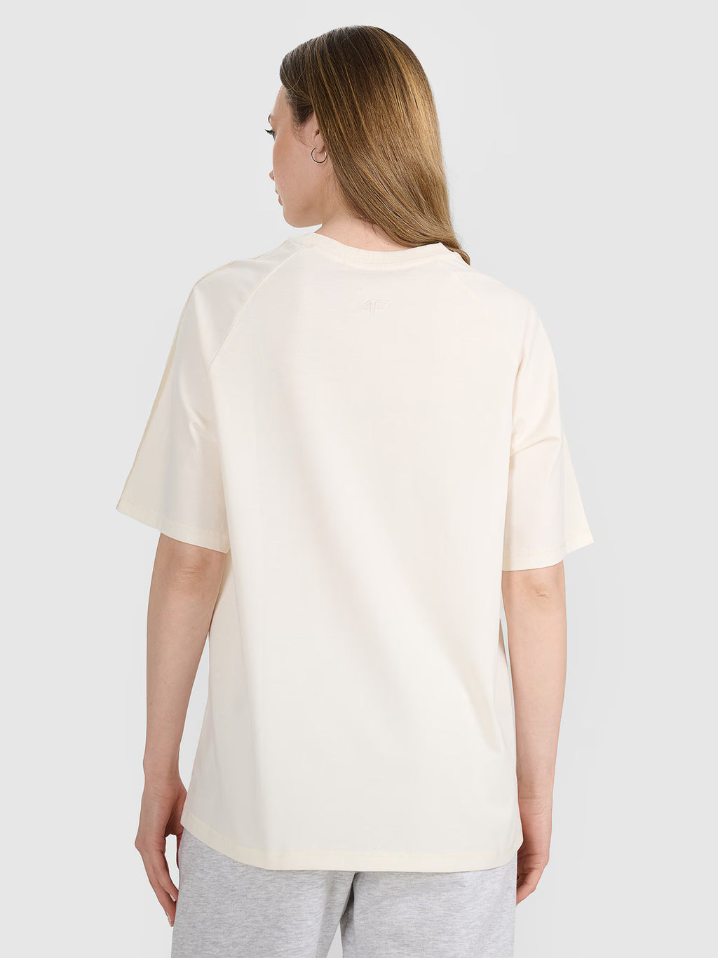 T-shirt oversize z nadrukiem damski