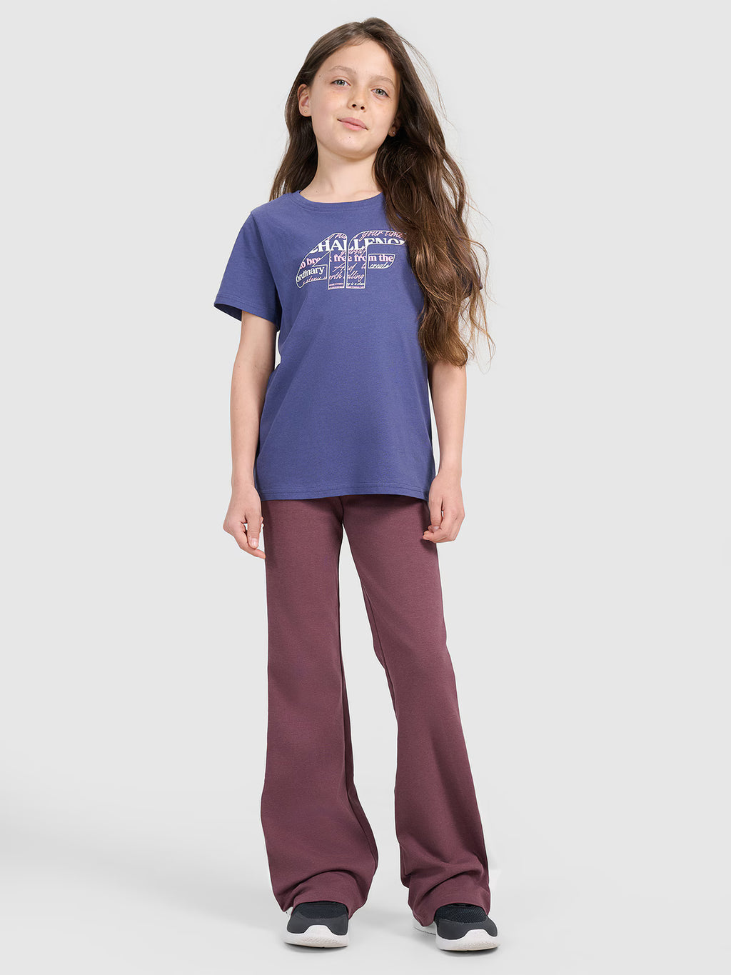 T-shirt regular z nadrukiem dziewczęcy