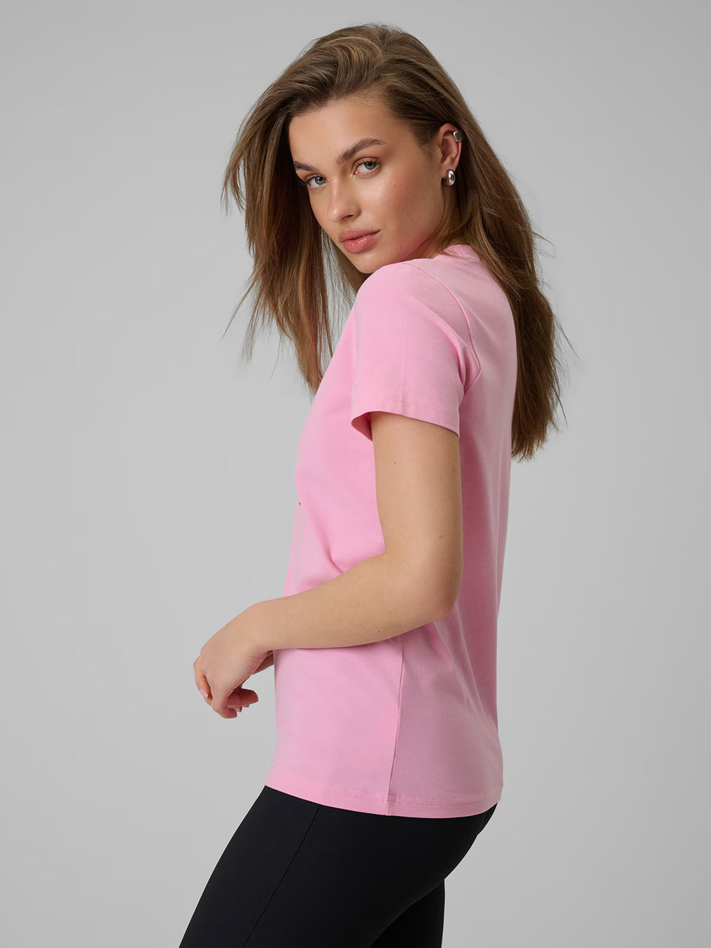 T-shirt regular z nadrukiem damski