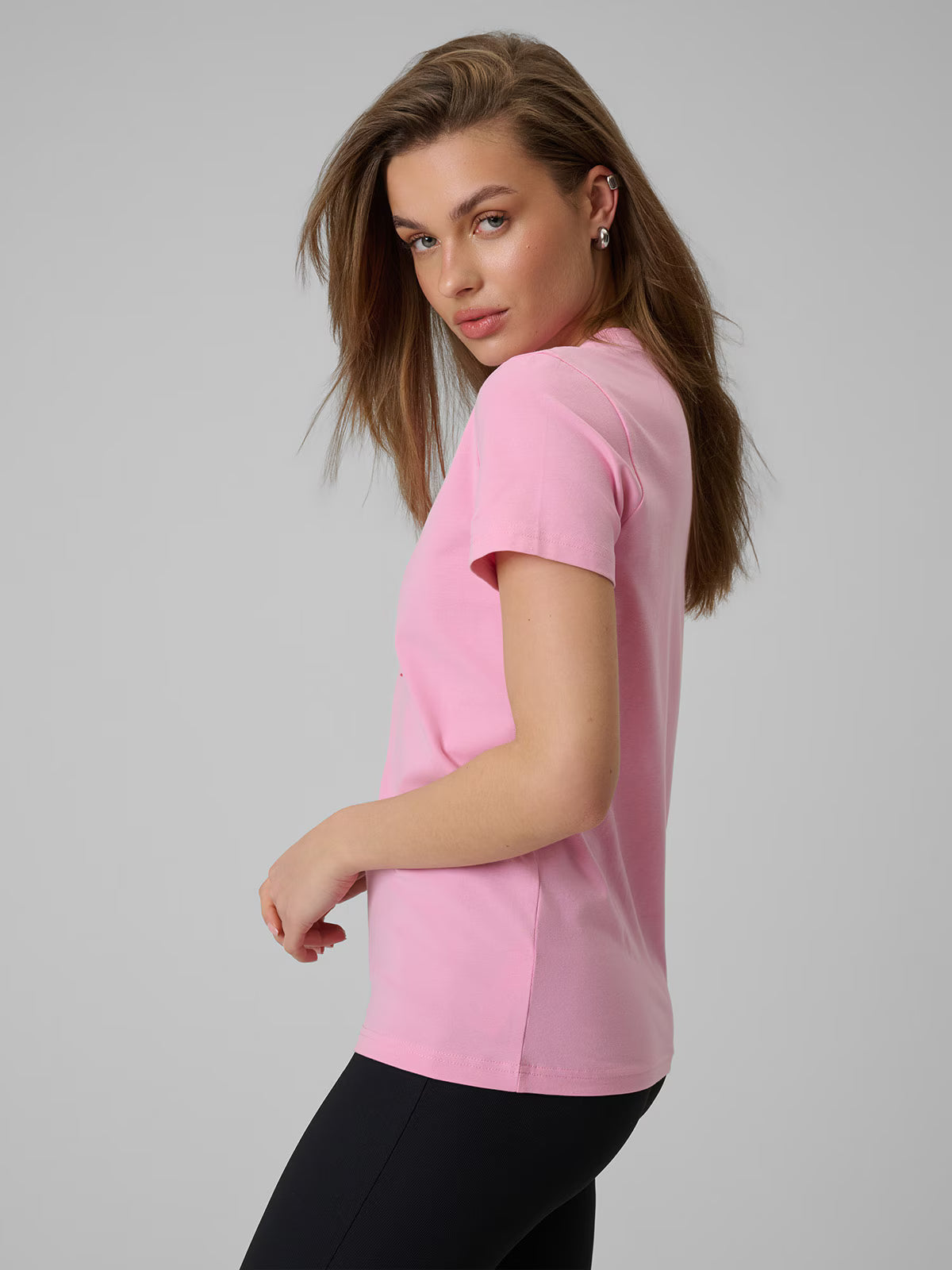 T-shirt regular z nadrukiem damski