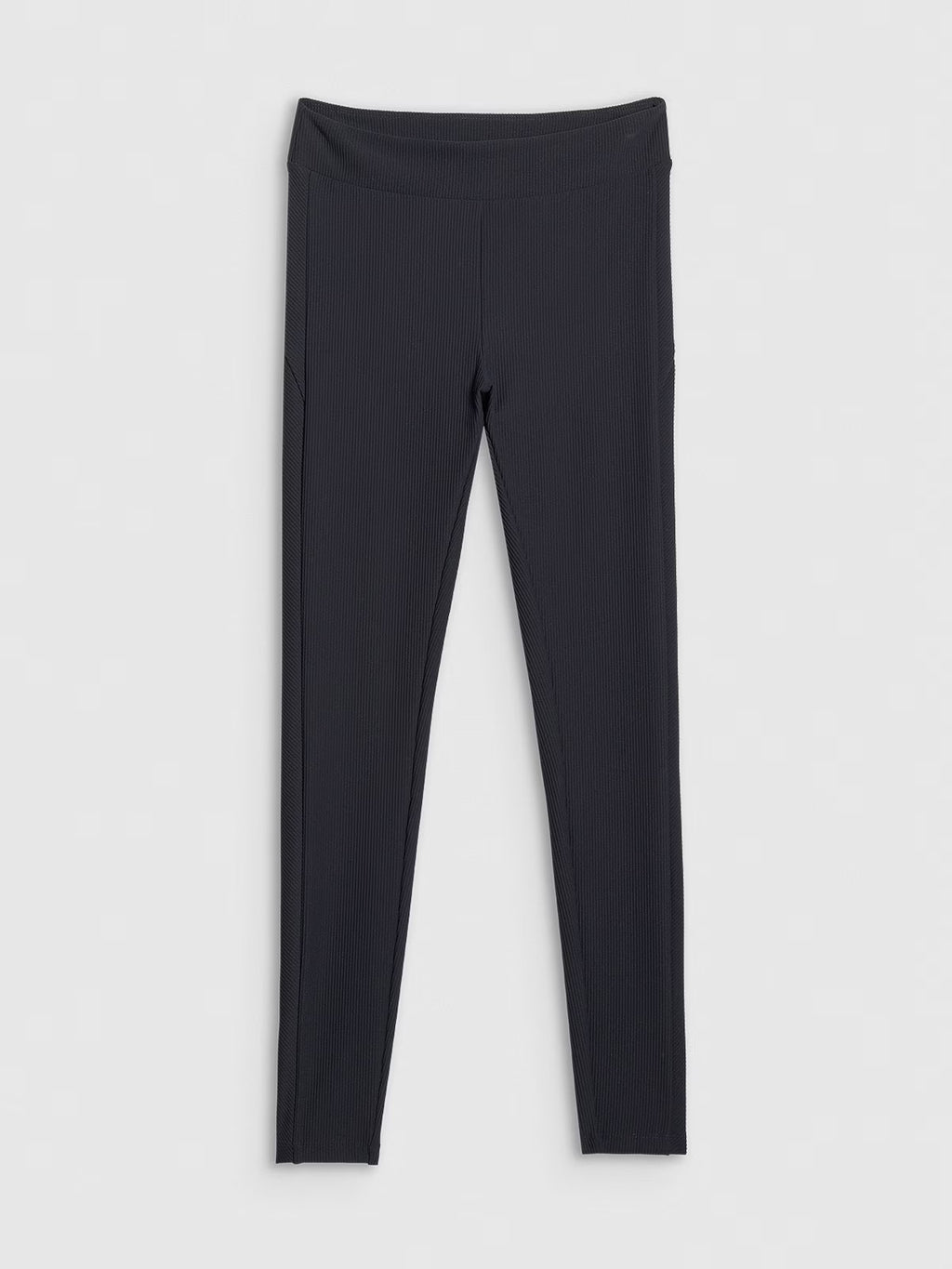 Legginsy dzianinowe prążkowane damskie