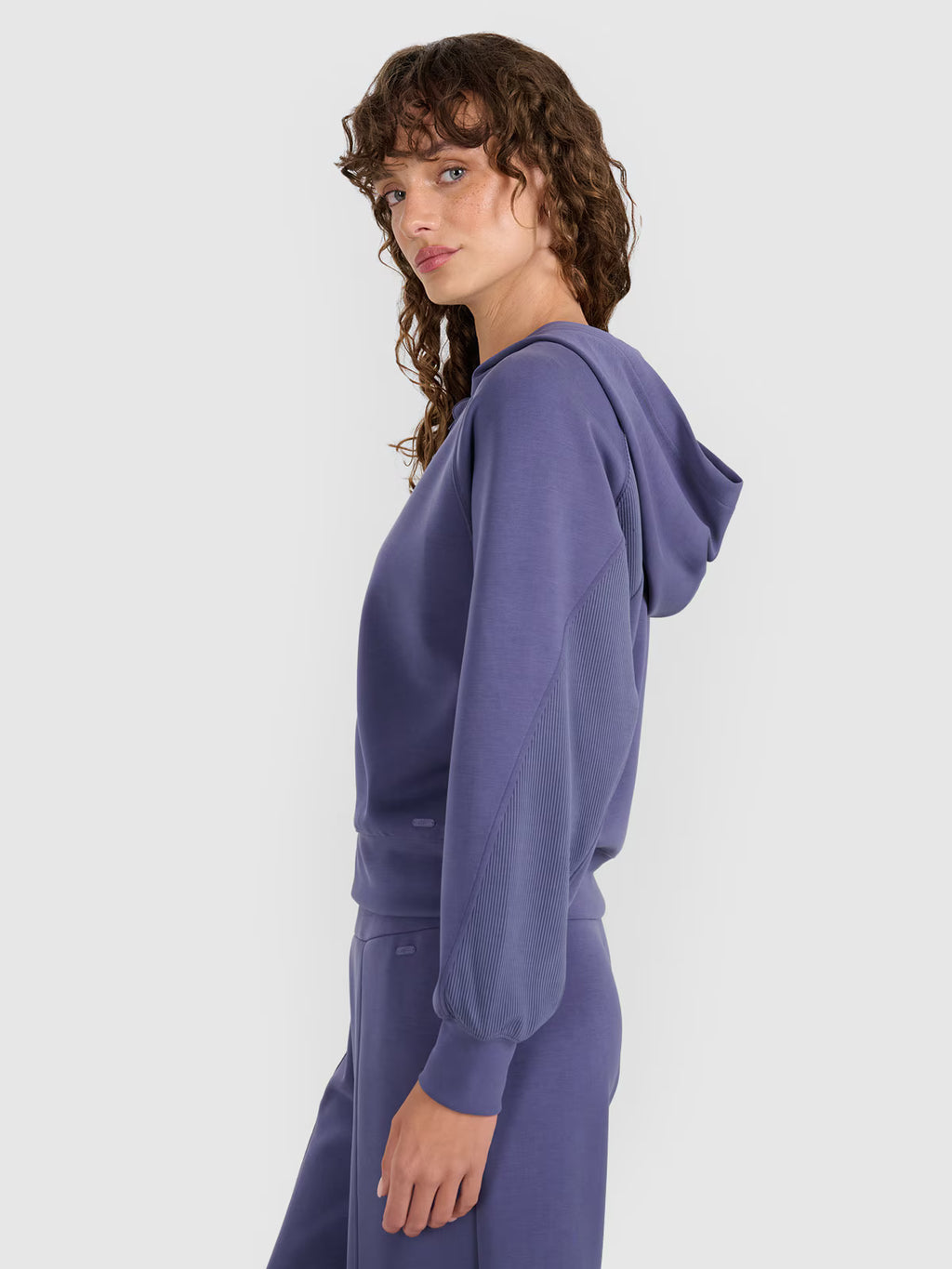 Bluza dresowa rozpinana z modalem damska