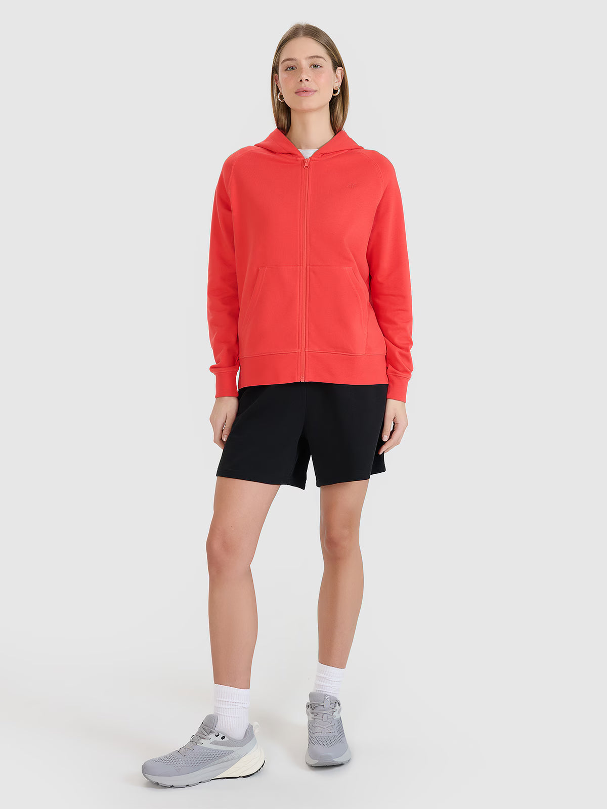 Bluza dresowa rozpinana z kapturem damska