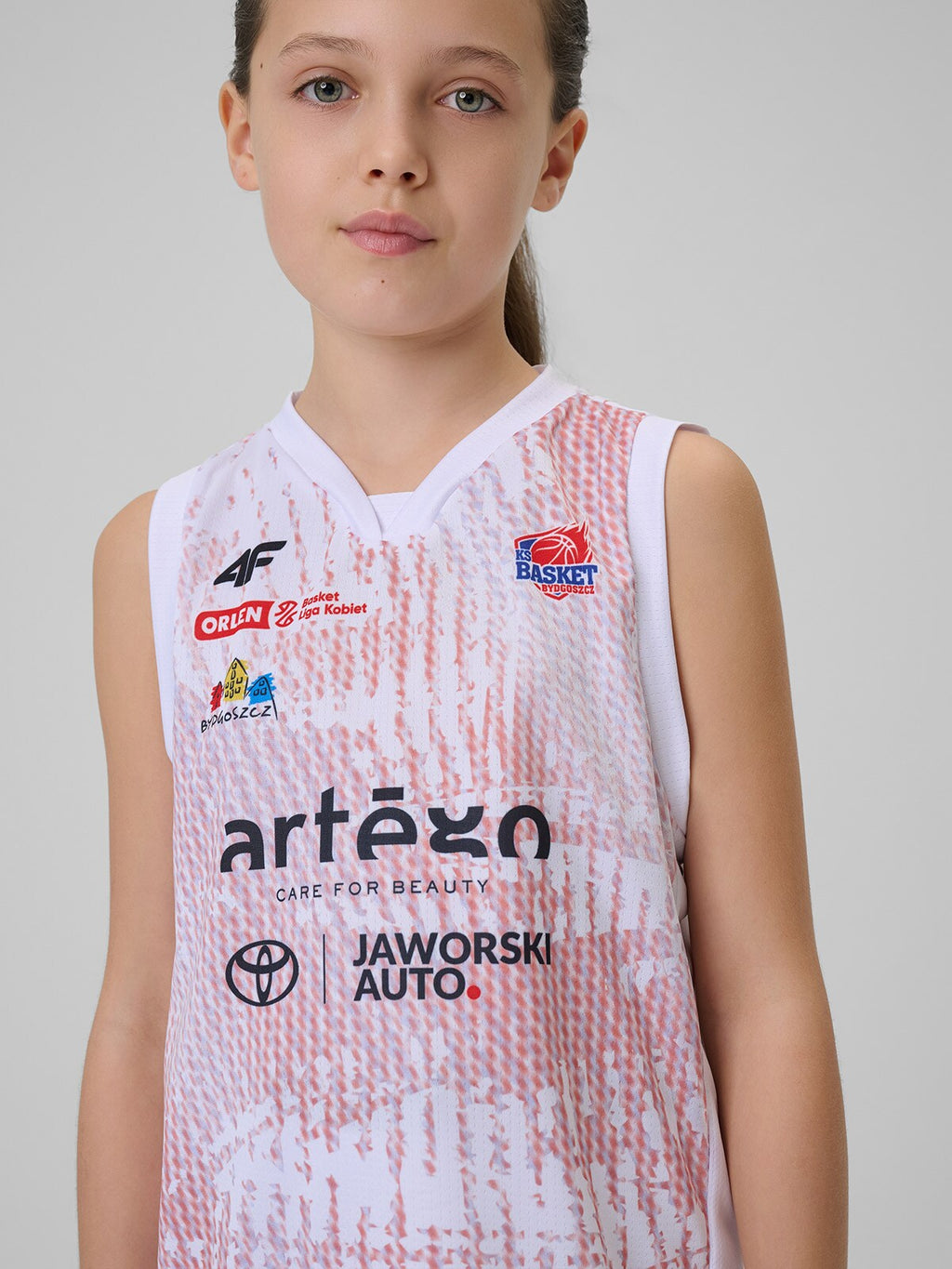 Koszulka meczowa replika wyjazdowa z sezonu 2025/26 dziecięca 4F x KS Basket 25 Bydgoszcz