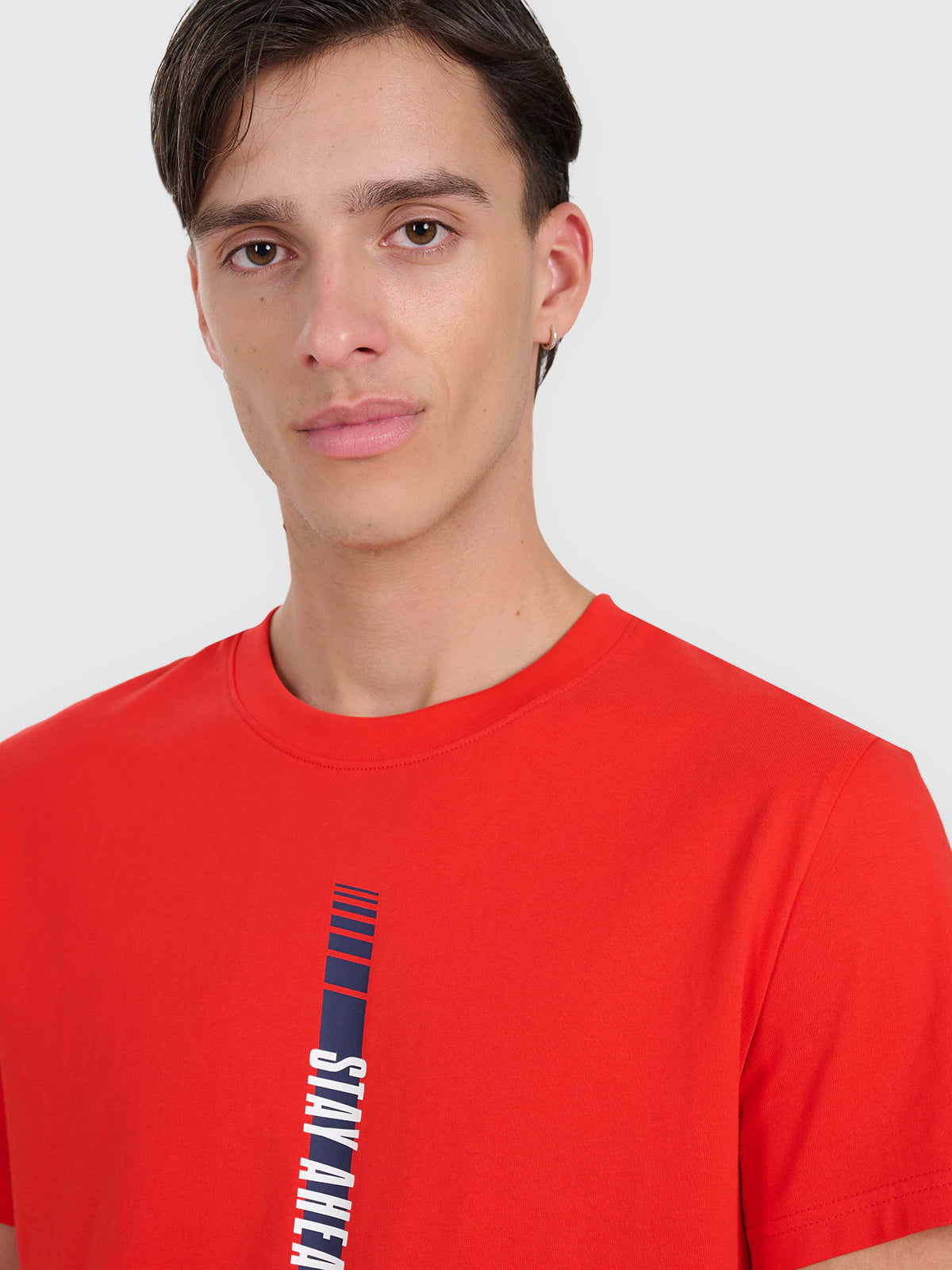 T-shirt regular z nadrukiem męski