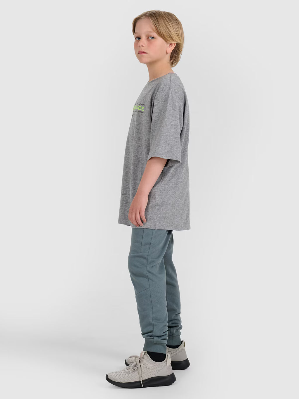 T-shirt oversize z nadrukiem chłopięcy