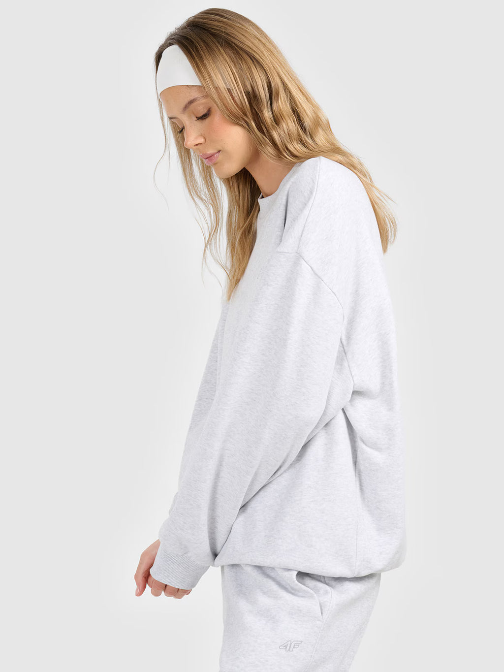 Bluza dresowa nierozpinana bez kaptura damska