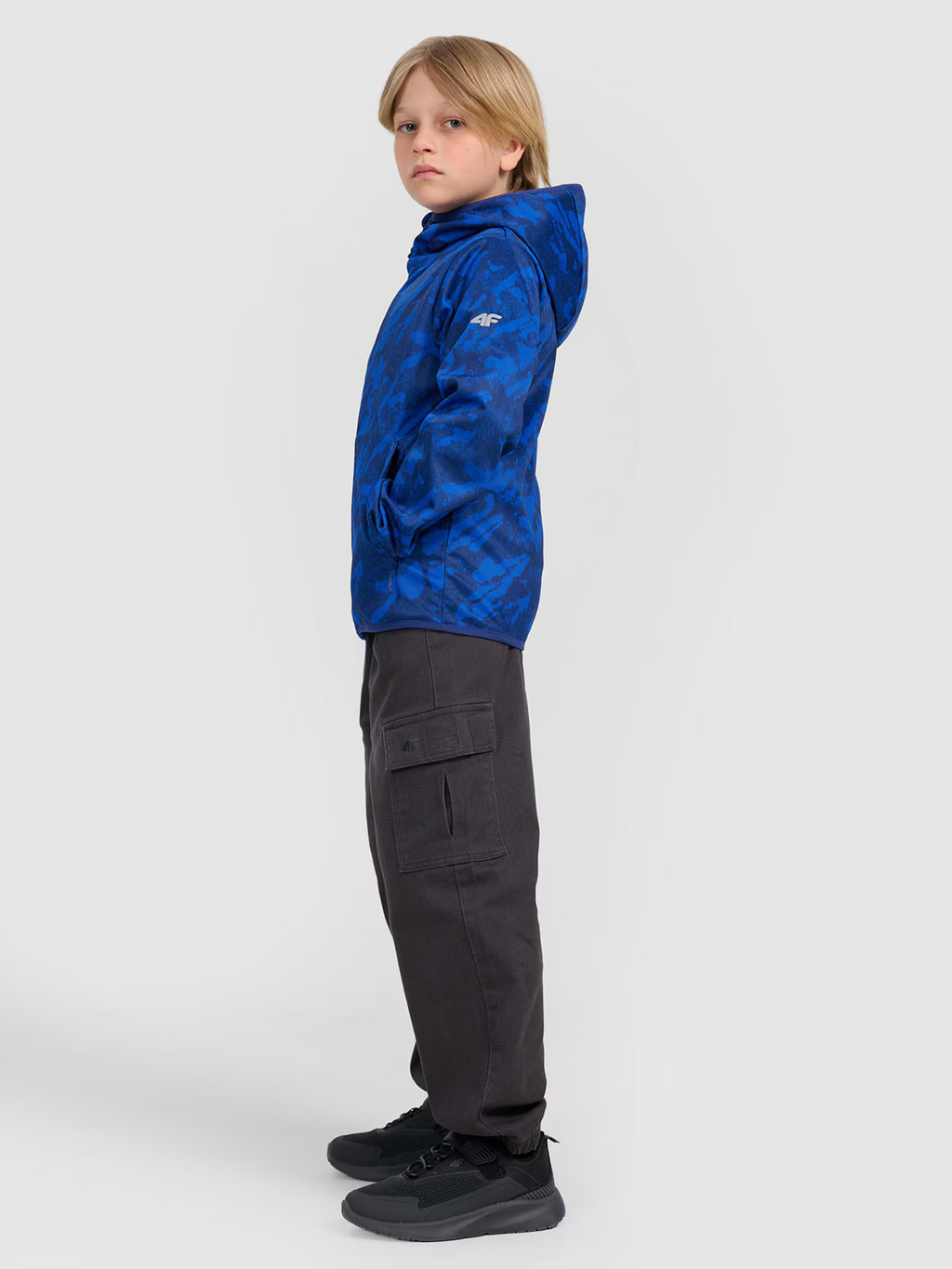 Kurtka softshell wiatroodporna membrana 5000 chłopięca