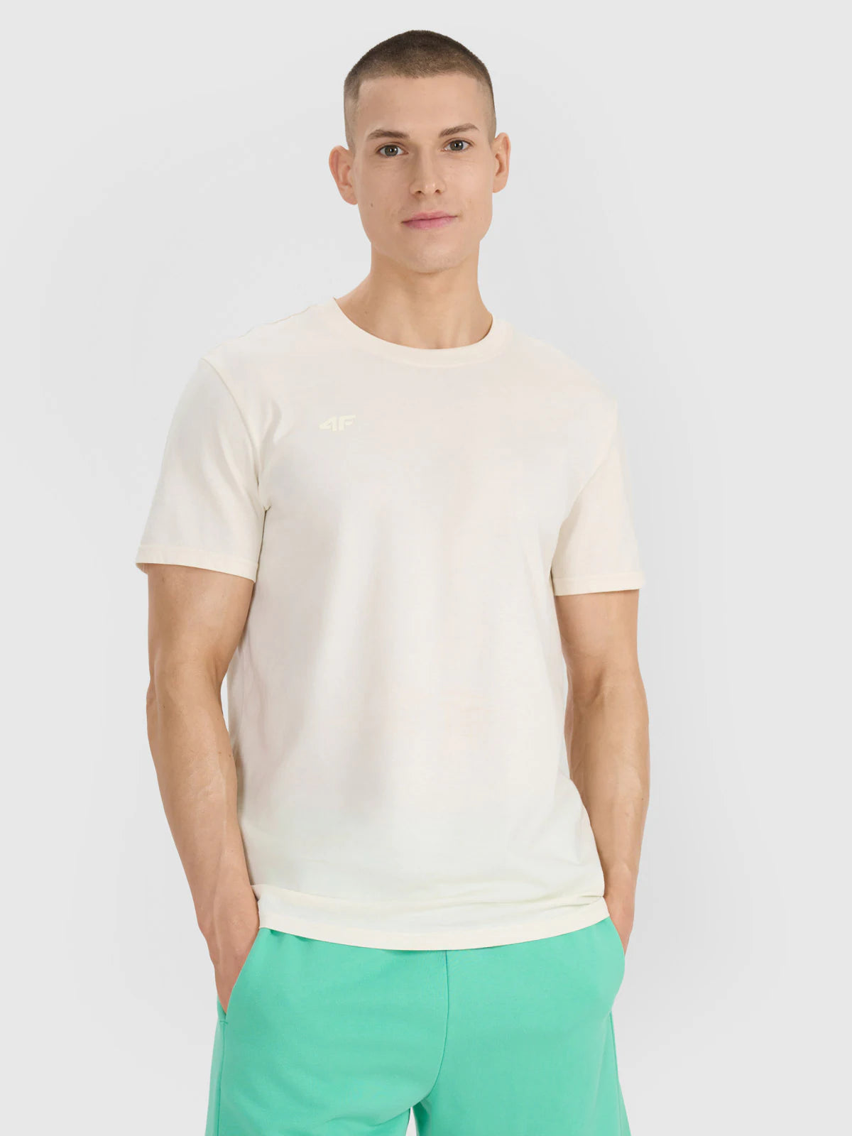 T-shirt regular z nadrukiem męski