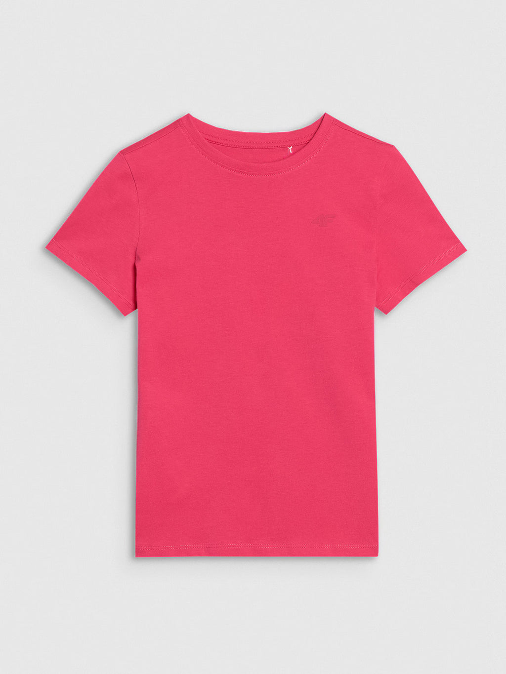 T-shirt regular gładki dziewczęcy