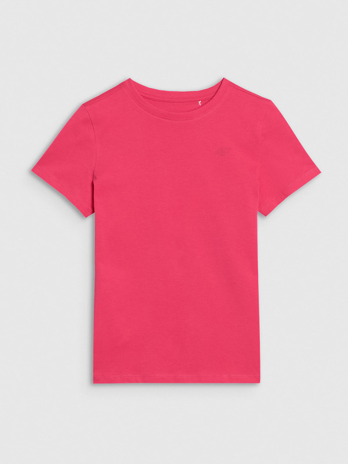 T-shirt regular gładki dziewczęcy