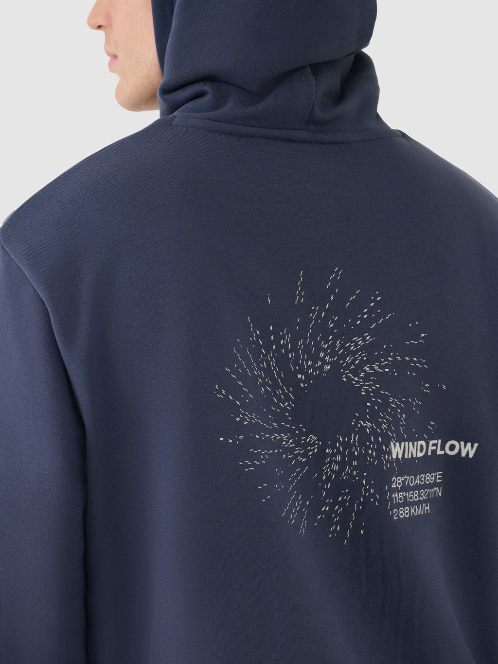 Bluza dresowa nierozpinana z kapturem męska