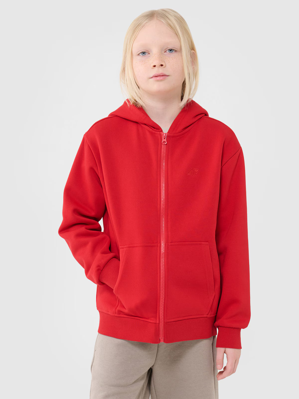Bluza dresowa rozpinana z kapturem chłopięca