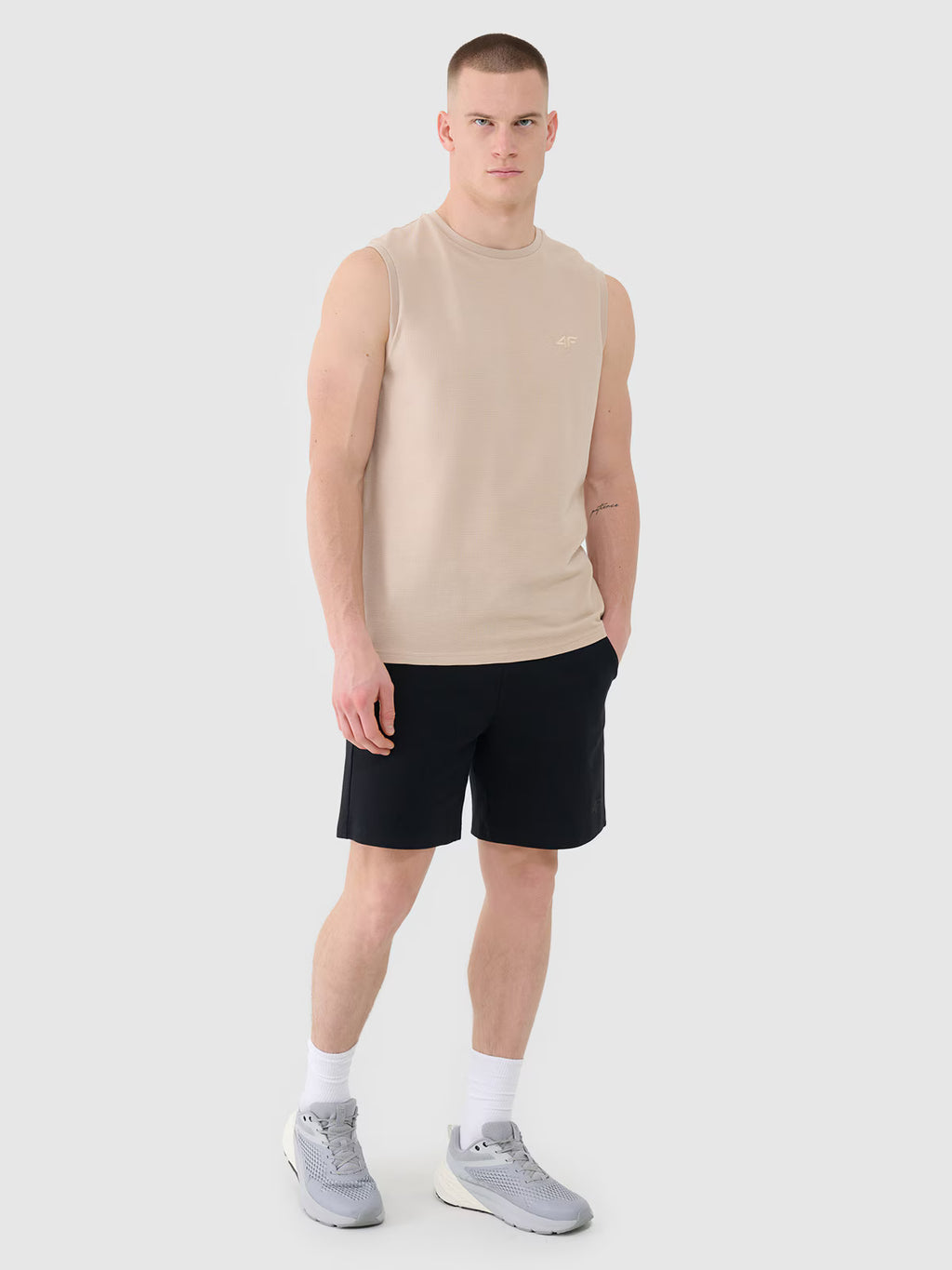 Tank top regular gładki męski