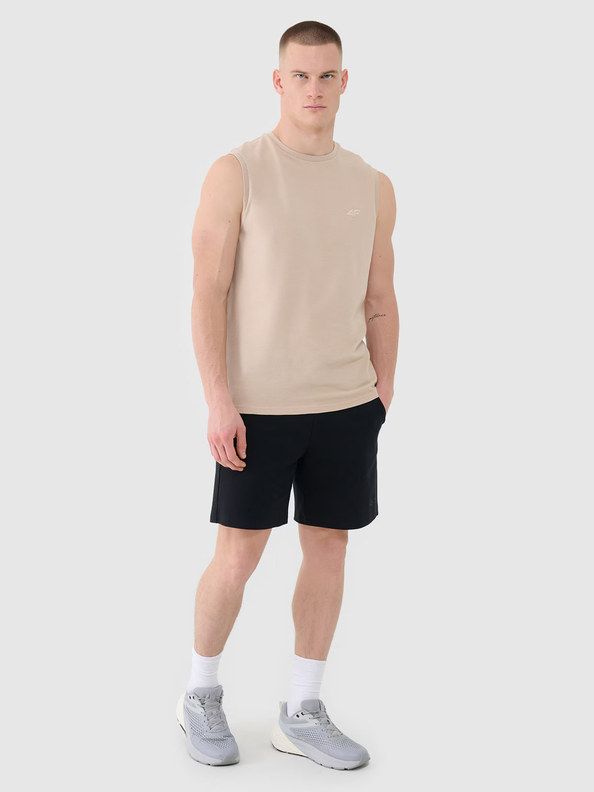 Tank top regular gładki męski