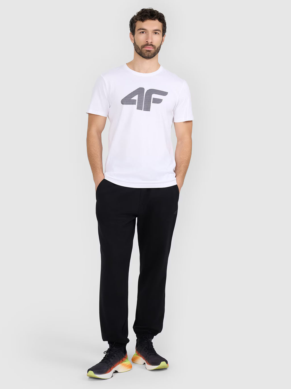 T-shirt regular z nadrukiem męski